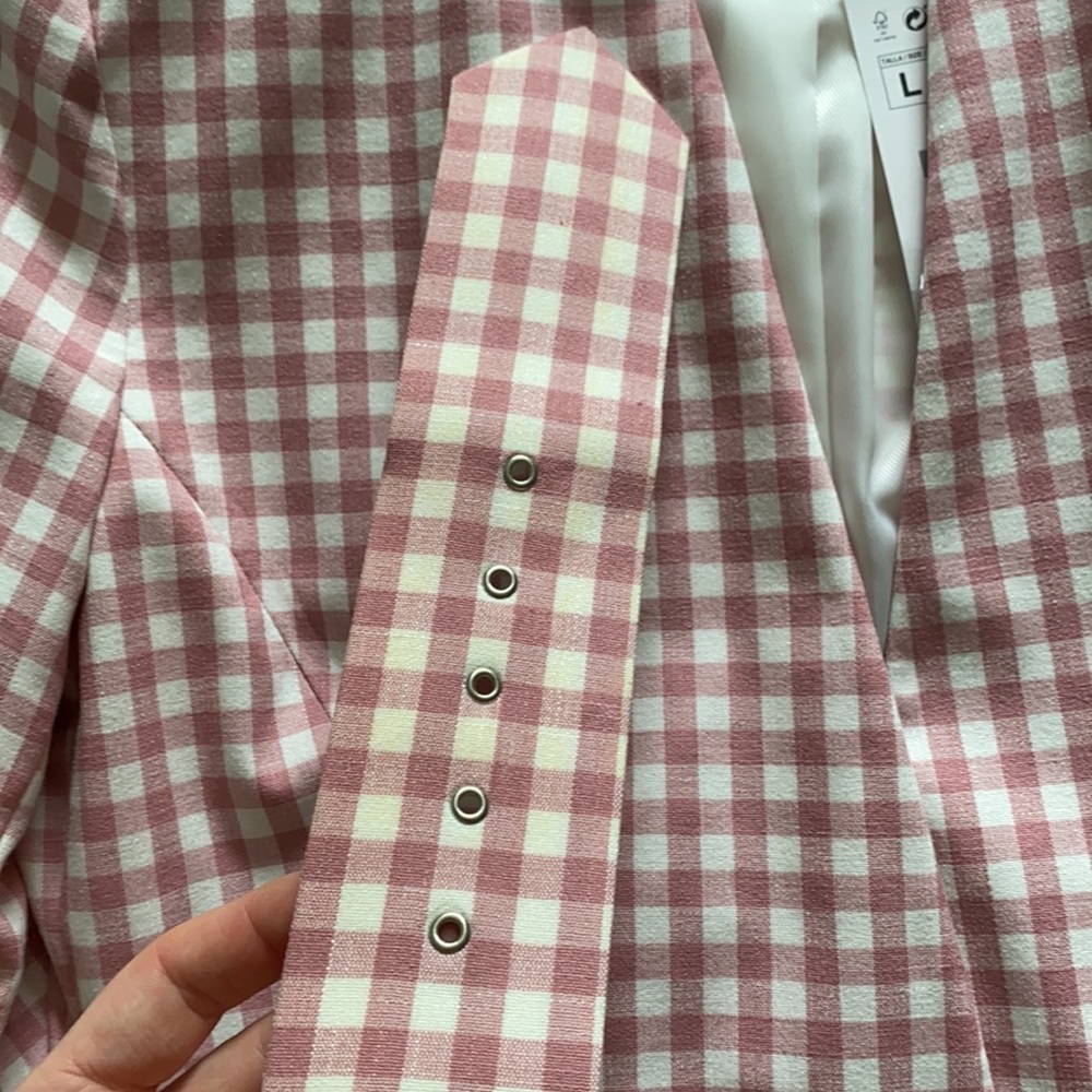 NWT ZARA gingham blazer - Picture 11 of 11